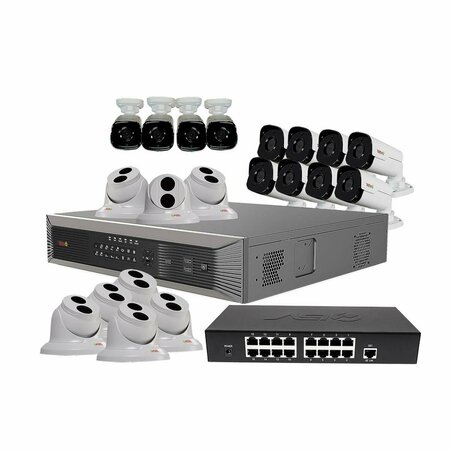 REVO AMERICA Ultra Plus HD 32 Channel 4TB NVR Surveillance System with 20 x 4 Megapixel Cameras RUP321T8GB12G-4T